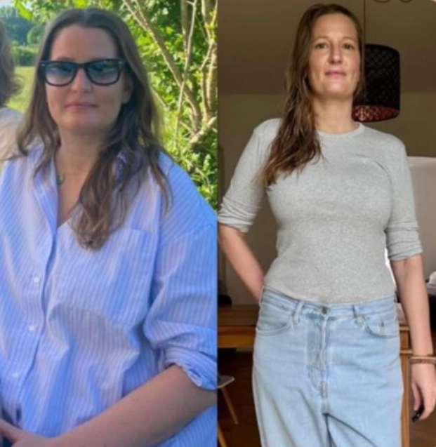Voor en na van een klant van Pure Balance by Katie